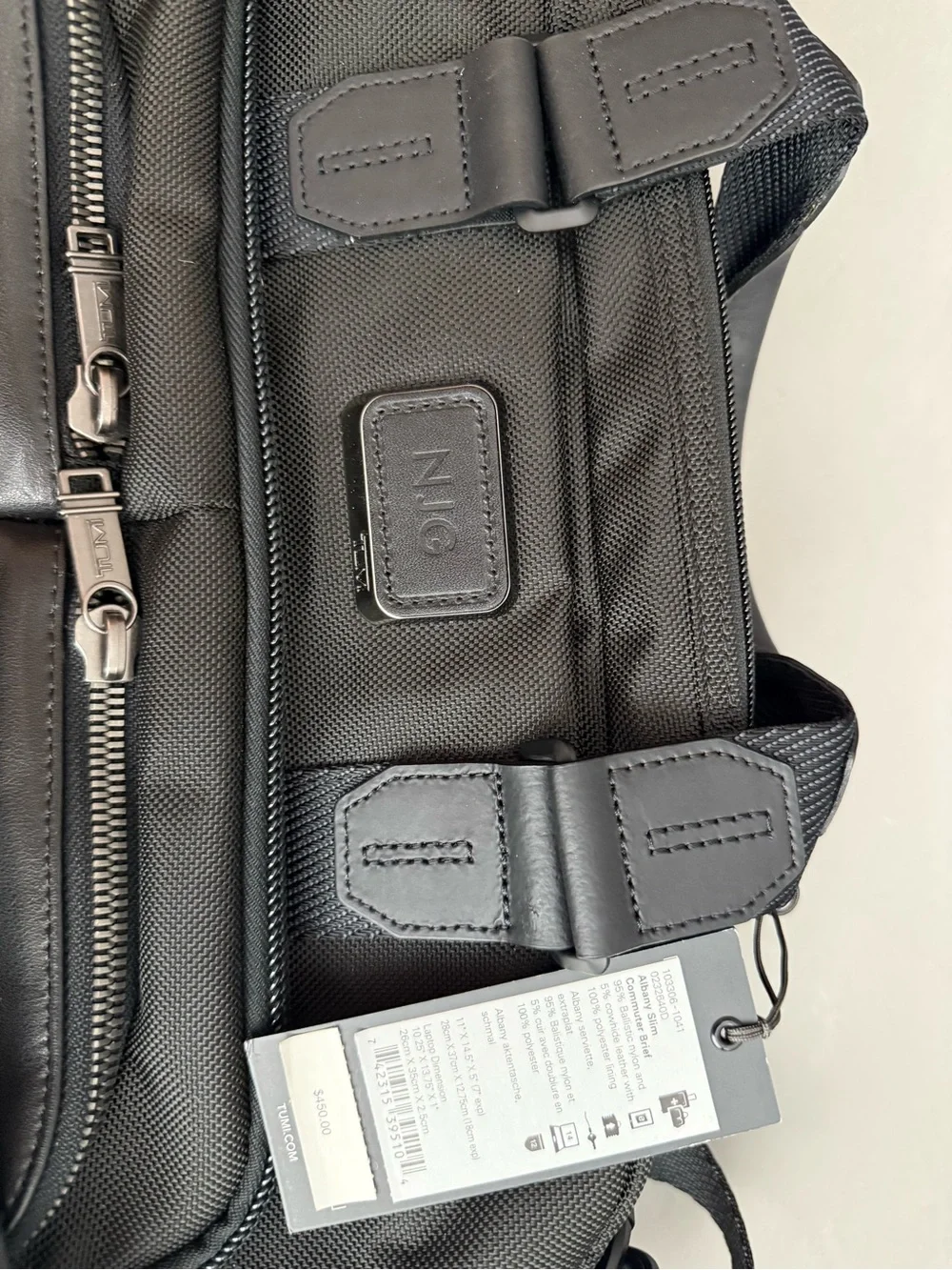 TUMI Alpha bravo black laptop briefcase messenger bag w/ shoulder strap